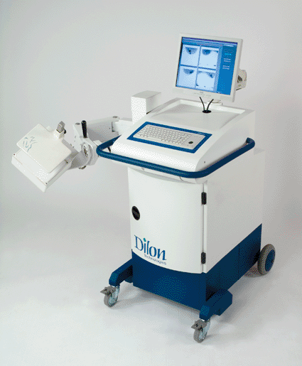 Image: The Dilon 6800 gamma camera for molecular breast imaging (photo courtesy of Dilon Diagnostics).